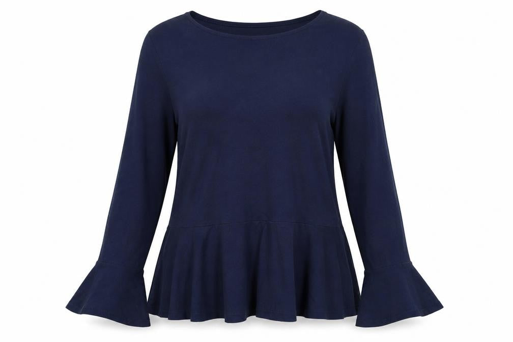 Womens UK Size 14 Red Herring Blue Basic Blouse