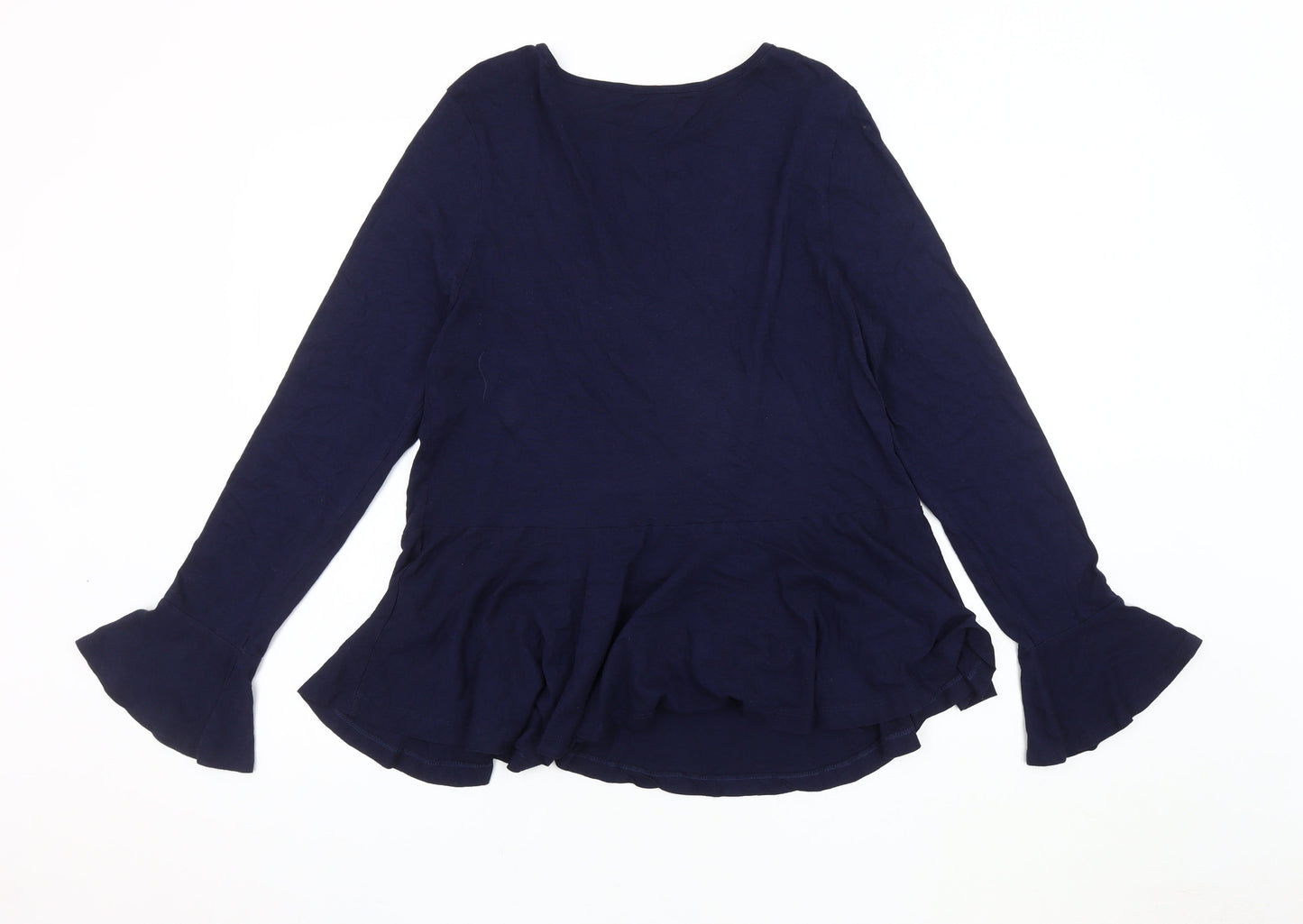 Womens UK Size 14 Red Herring Blue Basic Blouse