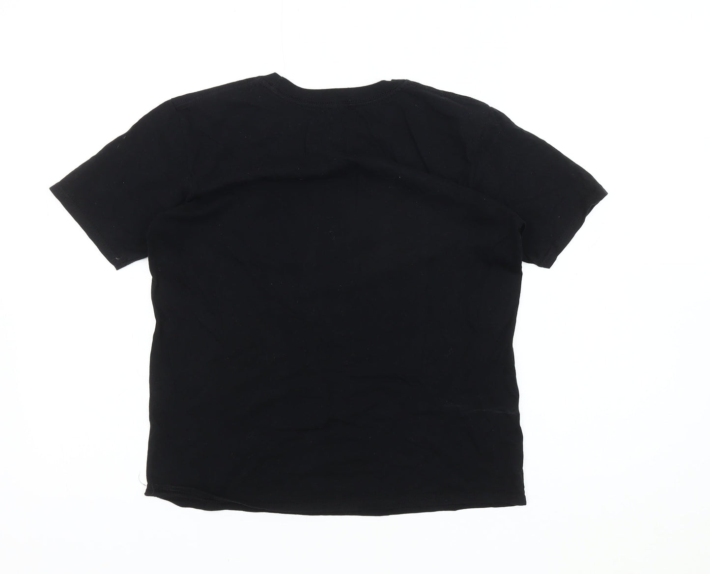 Unisex Adults UK Size S NASA Black Basic T-Shirt