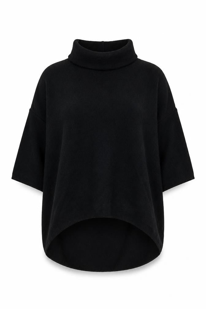 Womens UK Size M Apricot Black Pullover Jumper
