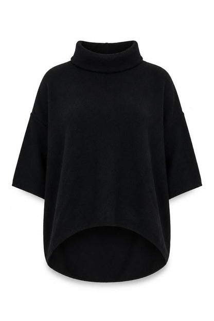 Womens UK Size M Apricot Black Pullover Jumper