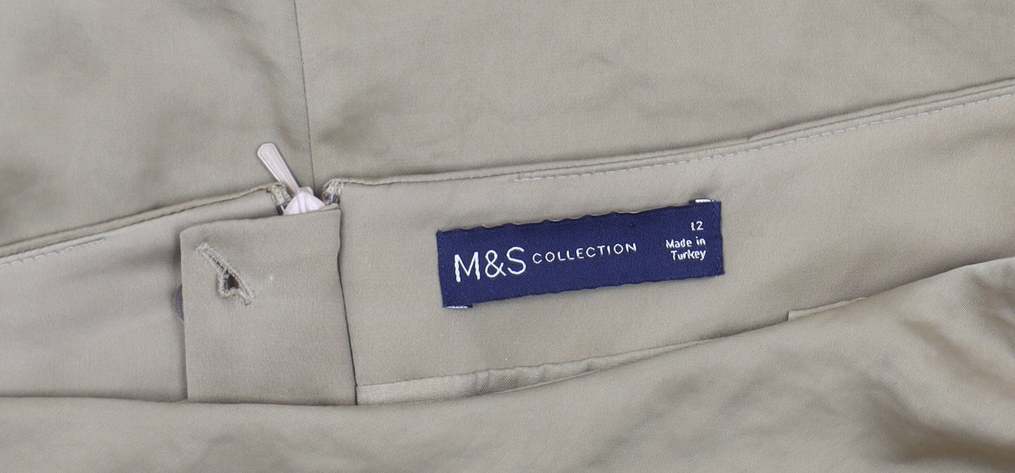 Marks and Spencer Women's Beige Skirt Size 12
