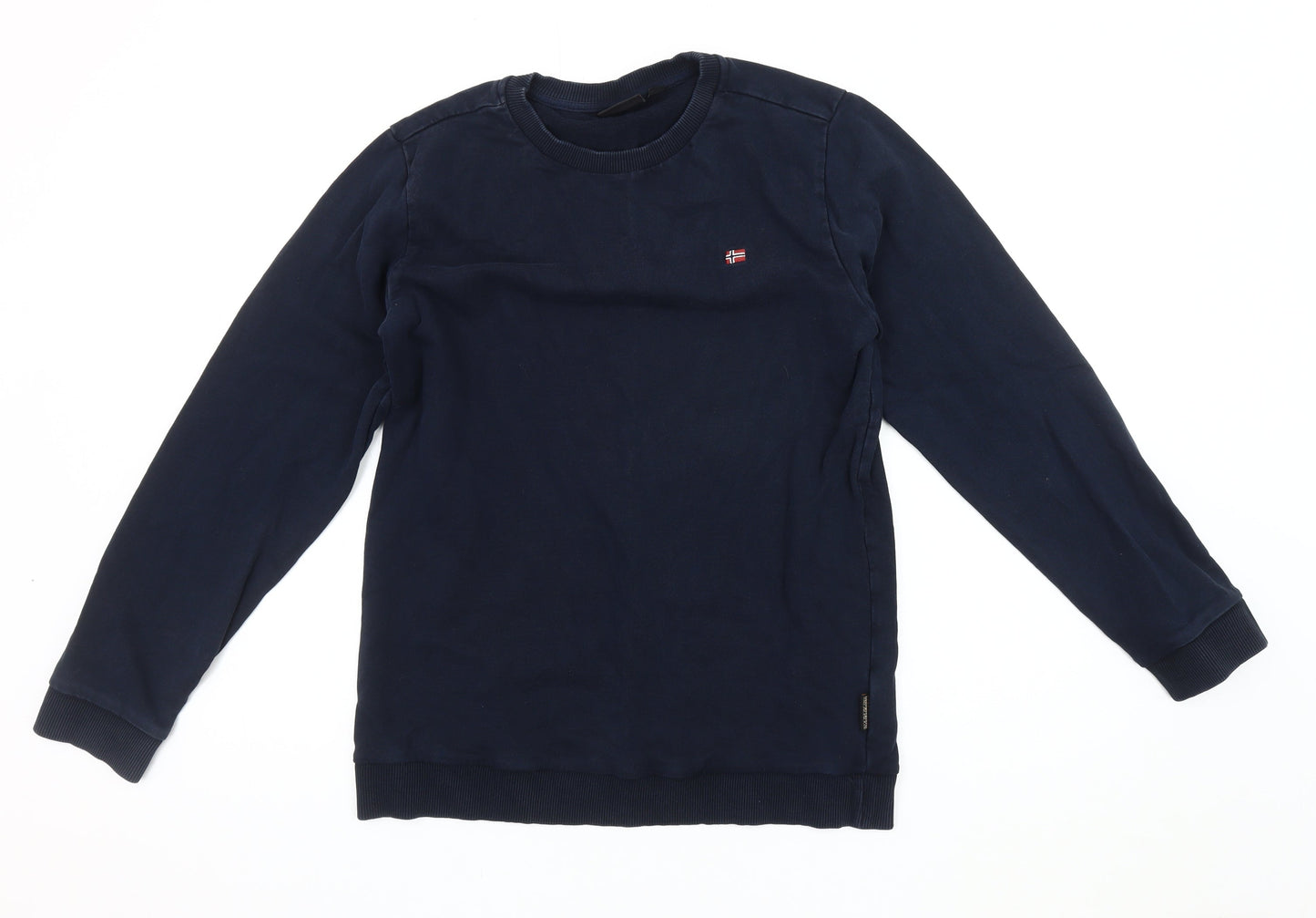 Napapijri Boys Blue Pullover Sweatshirt 16 Years