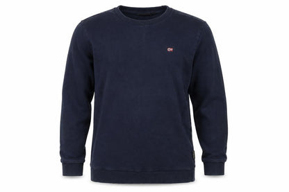 Front view of Napapijri boys’ blue pullover sweatshirt 16 years
