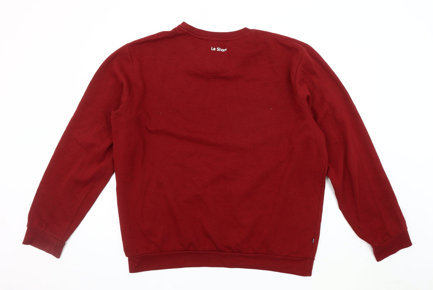 Mens UK Size XL Le Shark Red Pullover Sweatshirt