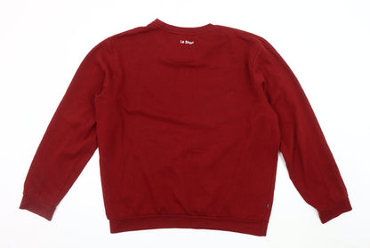 Mens UK Size XL Le Shark Red Pullover Sweatshirt