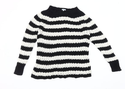 Womens UK Size M Jigsaw Black Pullover Jumper