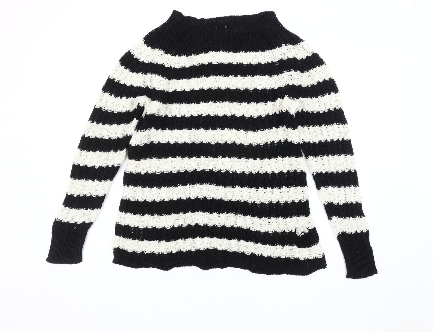 Womens UK Size M Jigsaw Black Pullover Jumper