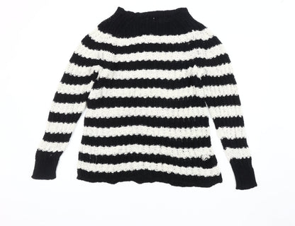 Womens UK Size M Jigsaw Black Pullover Jumper