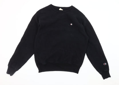 Mens UK Size S Champion Black Pullover Sweatshirt