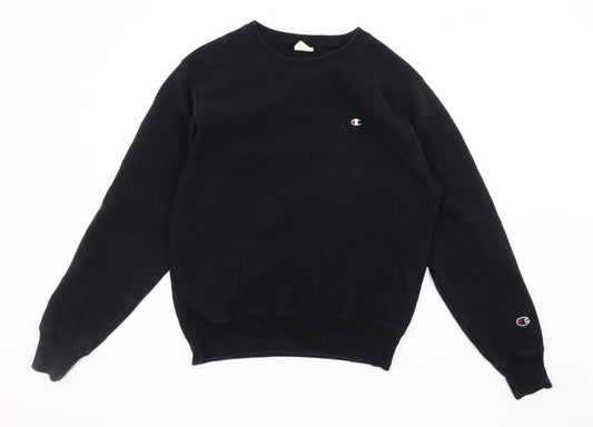 Mens UK Size S Champion Black Pullover Sweatshirt