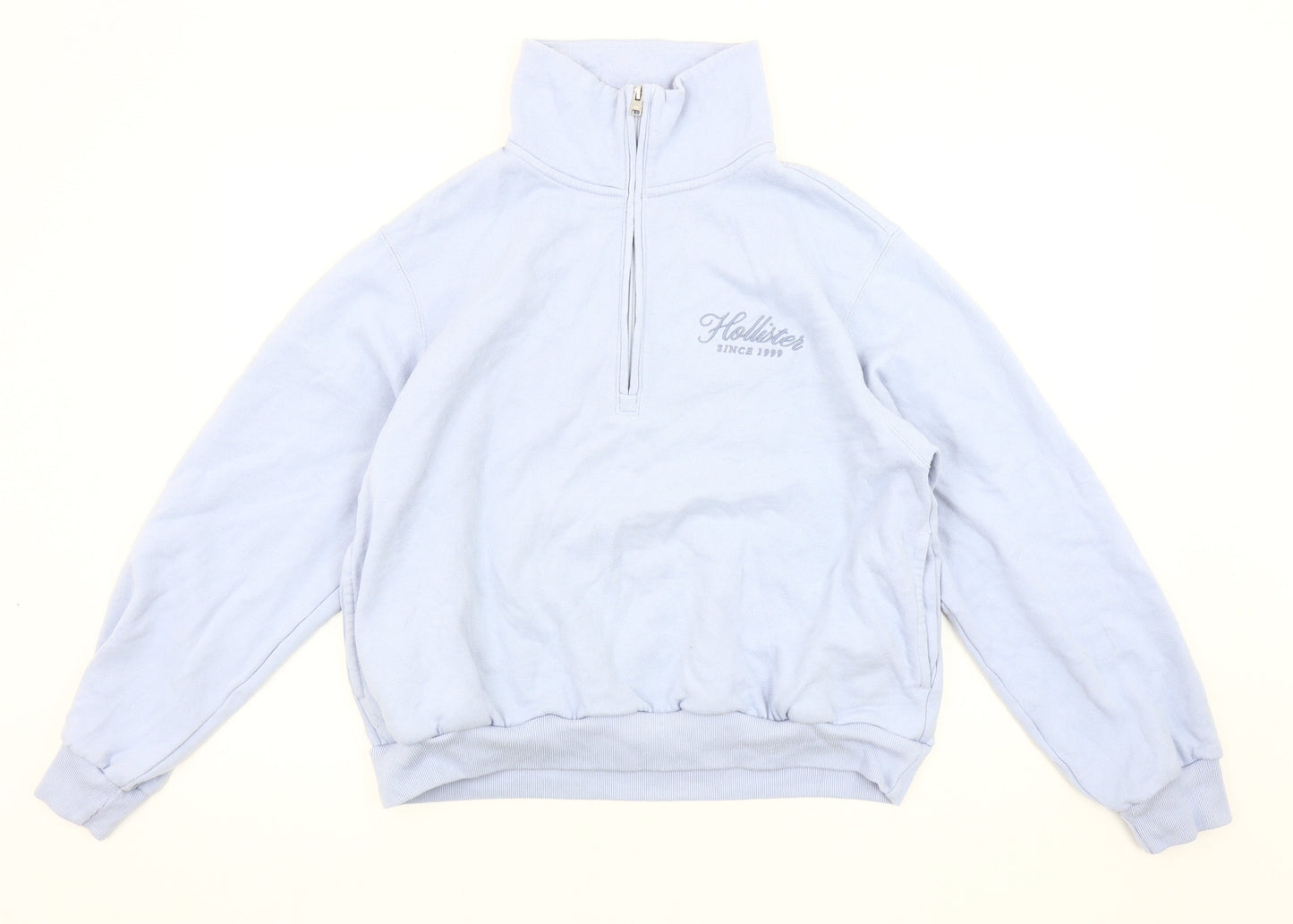 Hollister Women's Blue Pullover Sweatshirt Size S