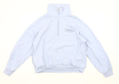 Hollister Women's Blue Pullover Sweatshirt Size S
