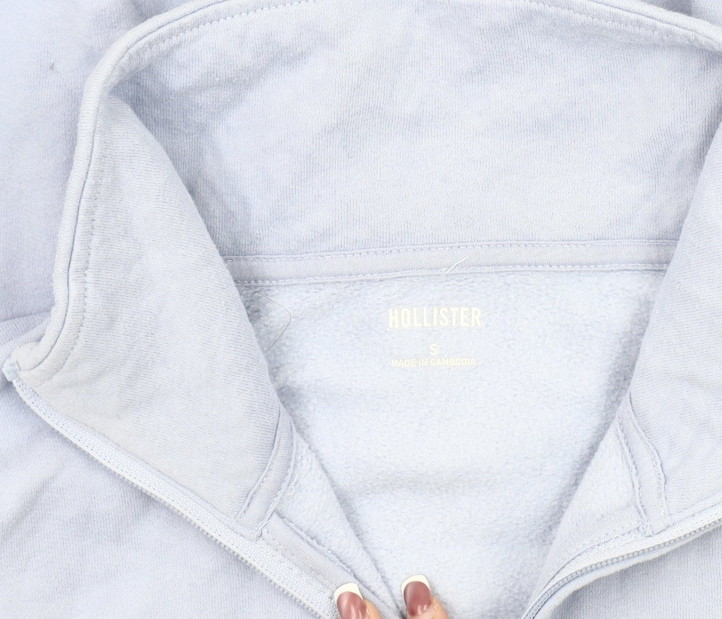 Hollister Women's Blue Pullover Sweatshirt Size S