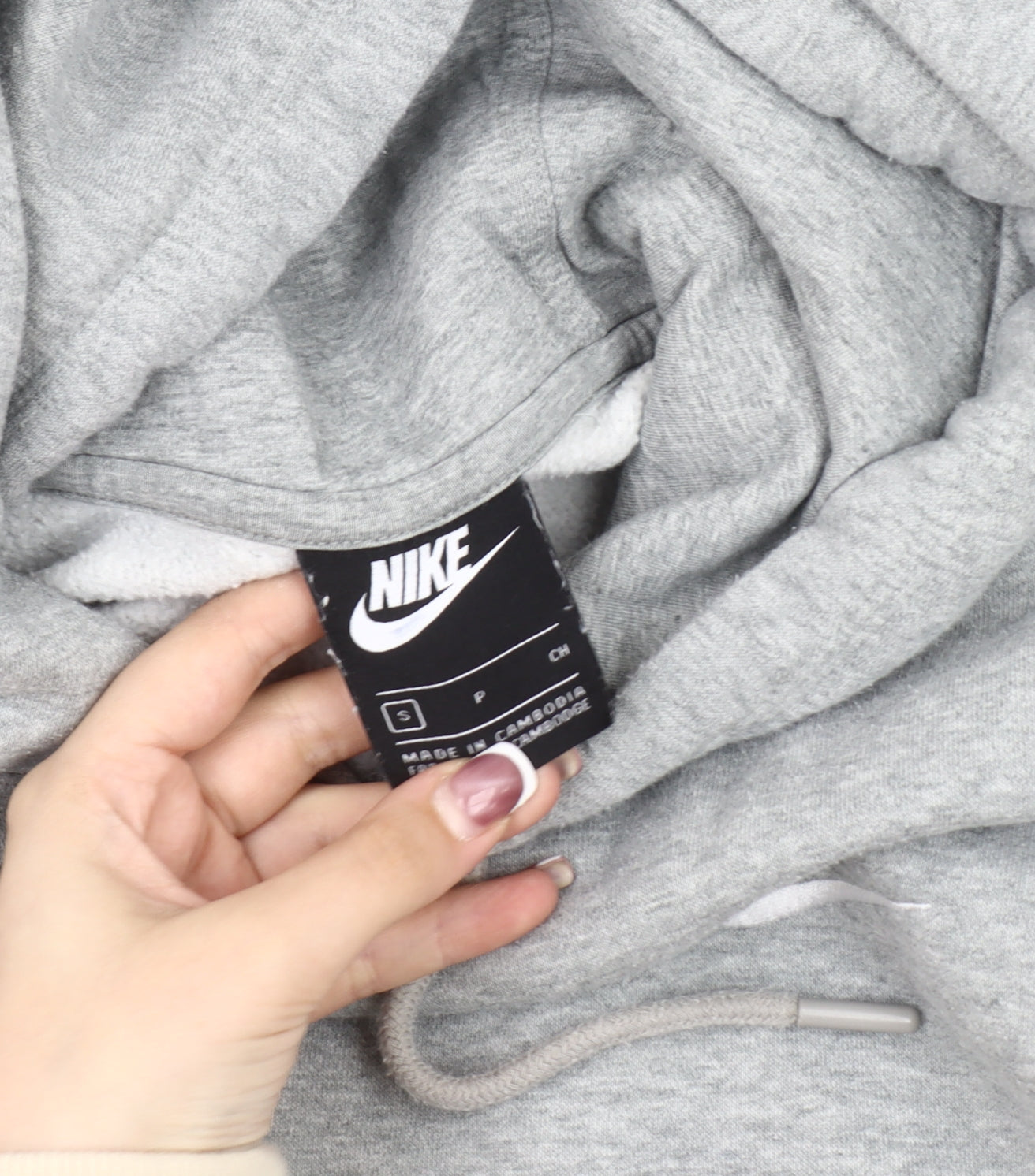 Mens UK Size S Nike Grey Pullover Hoodie