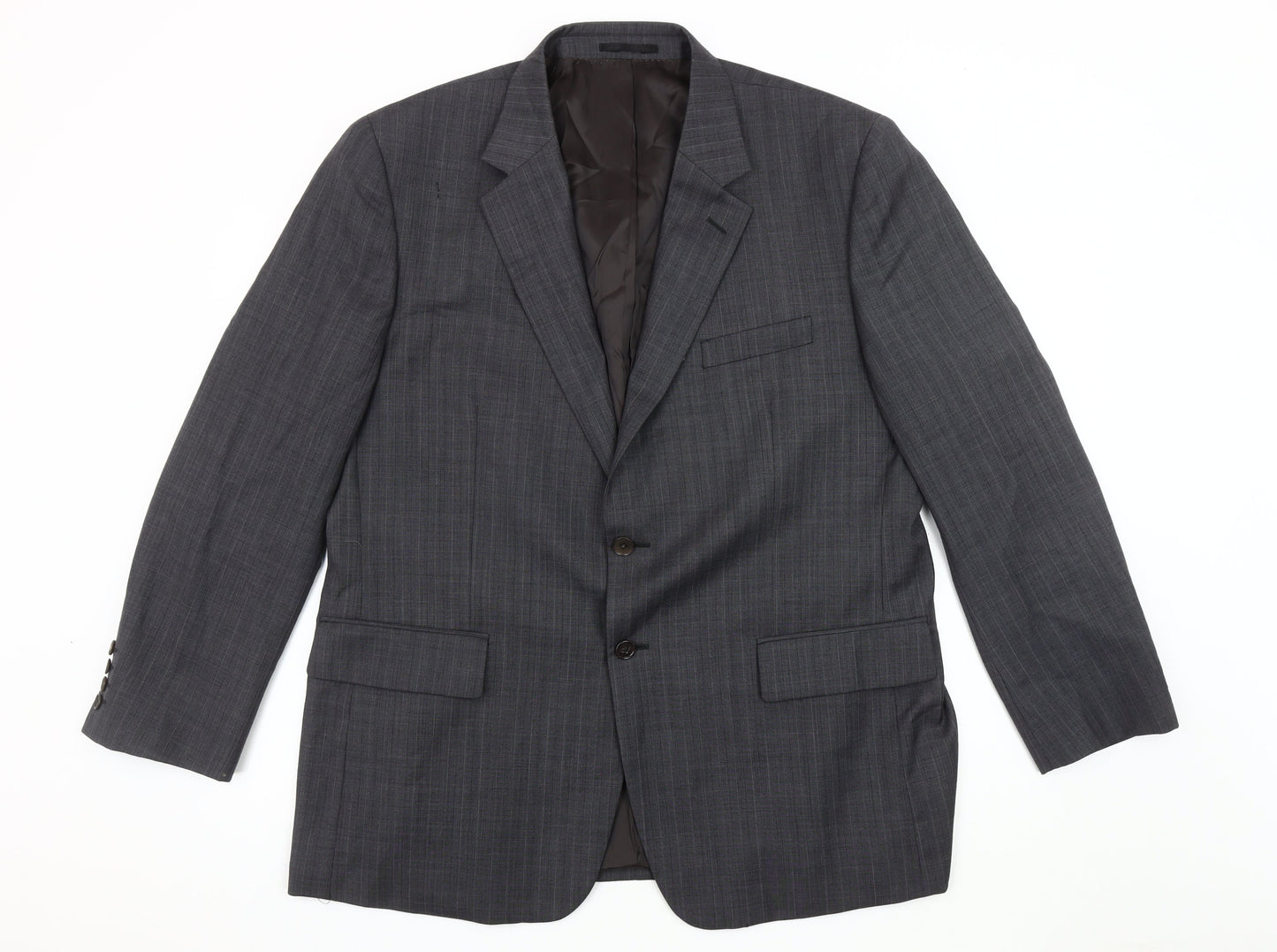 Mens UK Size 44 Brook Taverner Regular Grey Suit Jacket