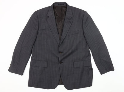 Mens UK Size 44 Brook Taverner Regular Grey Suit Jacket