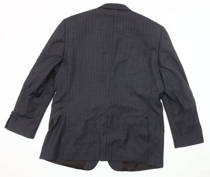 Mens UK Size 44 Brook Taverner Regular Grey Suit Jacket