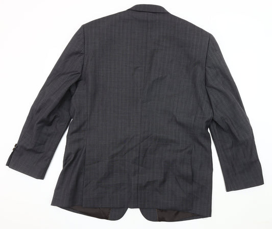 Mens UK Size 44 Brook Taverner Regular Grey Suit Jacket