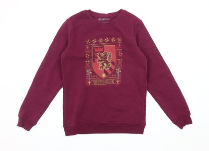Harry Potter Boys Gryffindor Red Sweatshirt 11-12 Years
