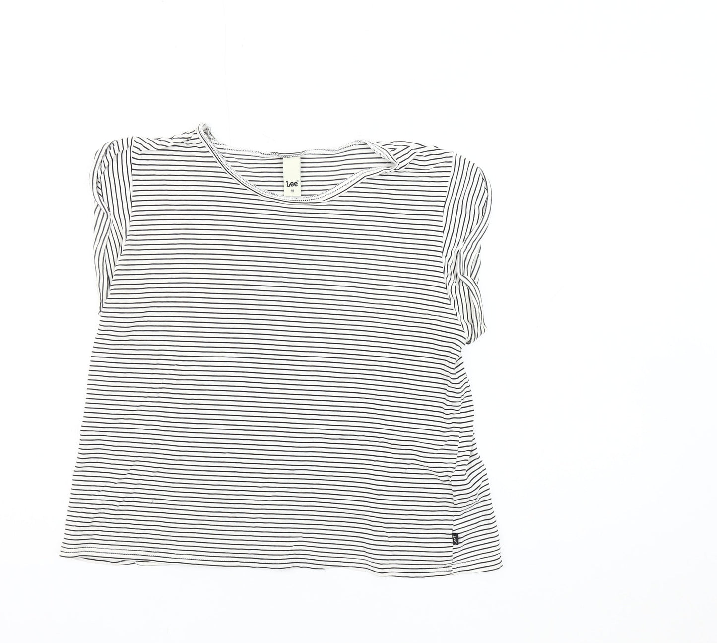 Womens UK Size 10 Lee Multicoloured Basic T-Shirt