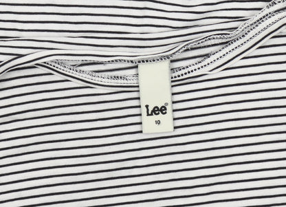Womens UK Size 10 Lee Multicoloured Basic T-Shirt