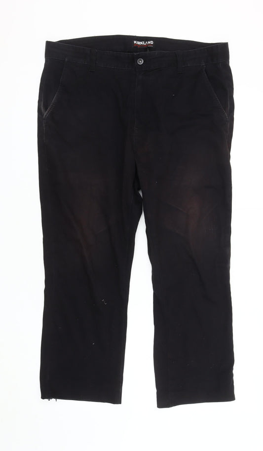 Kirkland Men's Black Chino Trousers 36R