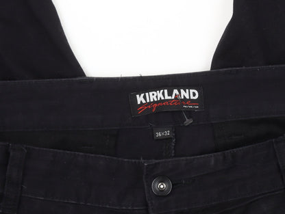 Kirkland Men's Black Chino Trousers 36R