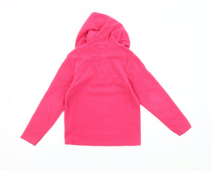 Mountain Warehouse Girls Pink Fleece Hoodie 7-8 Years