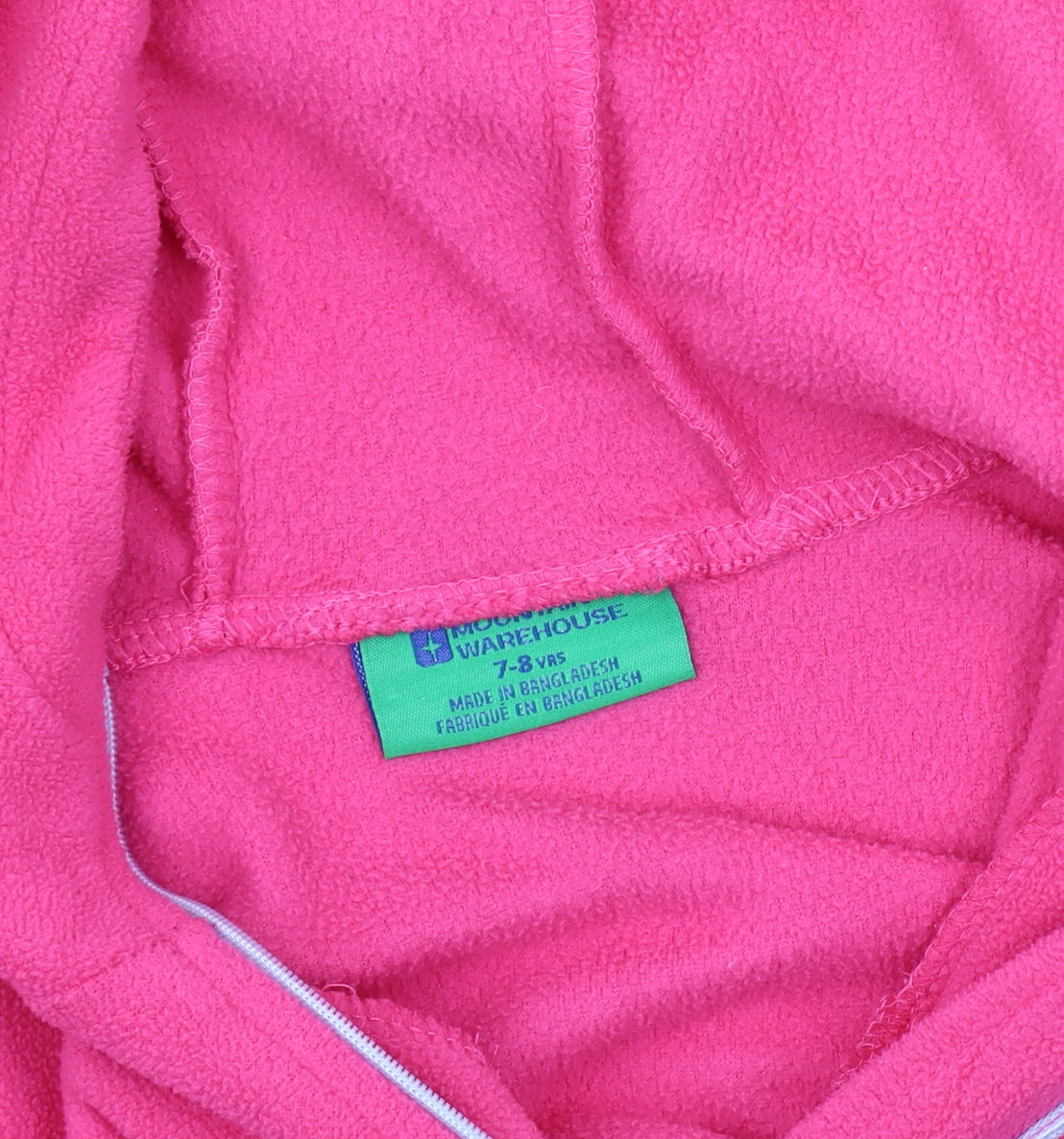 Mountain Warehouse Girls Pink Fleece Hoodie 7-8 Years