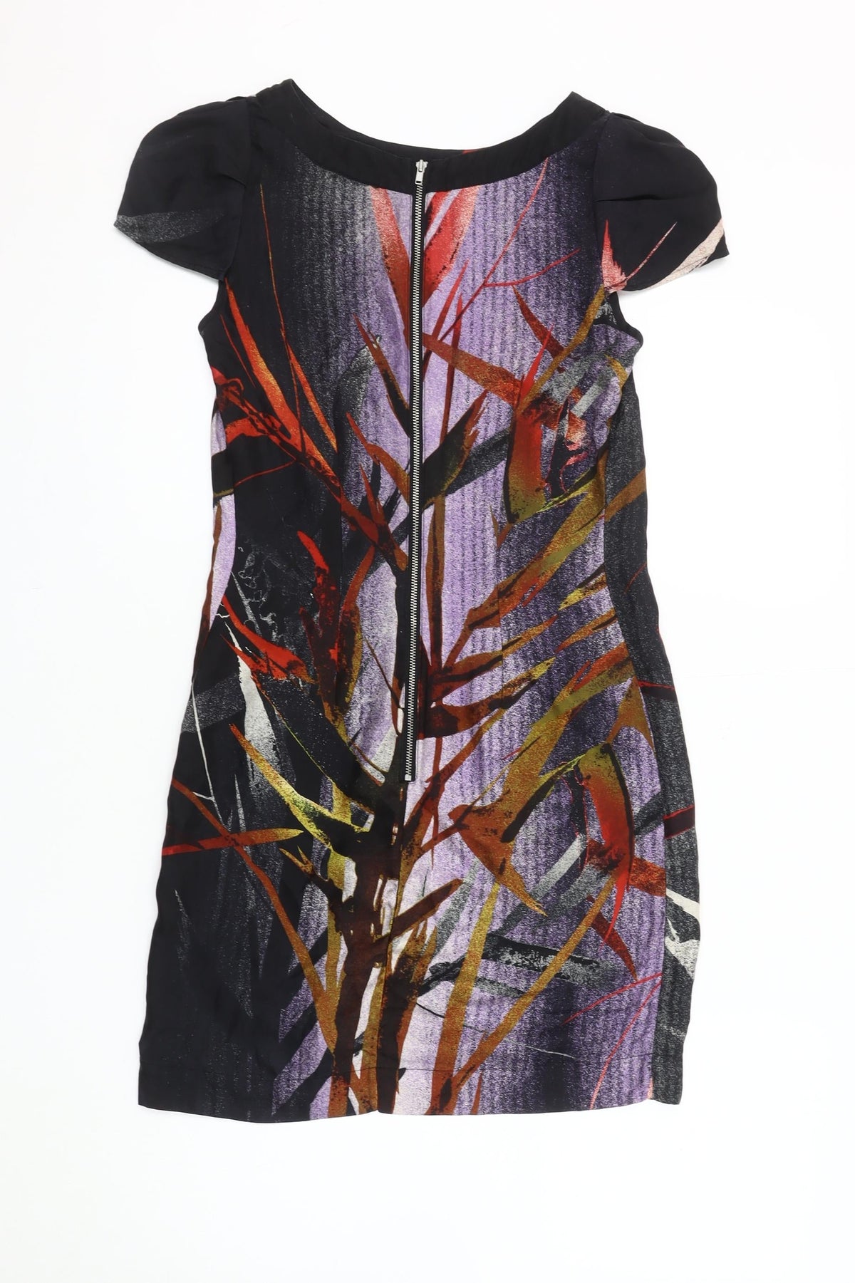 Warehouse Women's Multicoloured Silk Dress Size 6