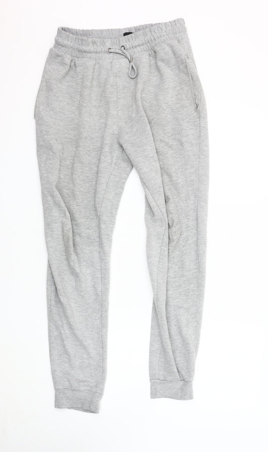 Mens UK Size S River Island Regular Fit Jogger Grey Trousers