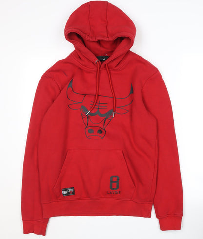 Mens UK Size M NBA Red Pullover Hoodie