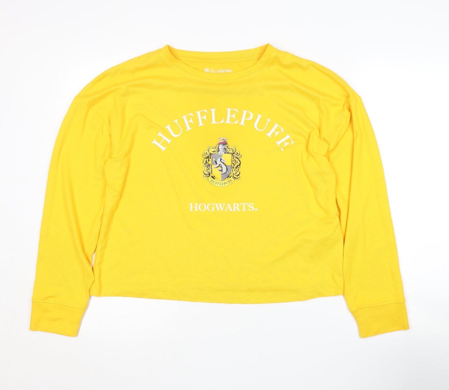 Harry Potter Women's Yellow Long Sleeve Pyjama Top M