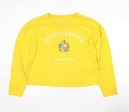 Harry Potter Women's Yellow Long Sleeve Pyjama Top M