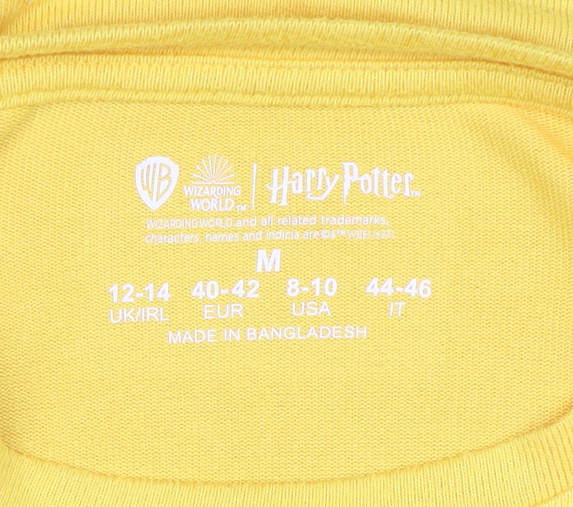 Harry Potter Women's Yellow Long Sleeve Pyjama Top M
