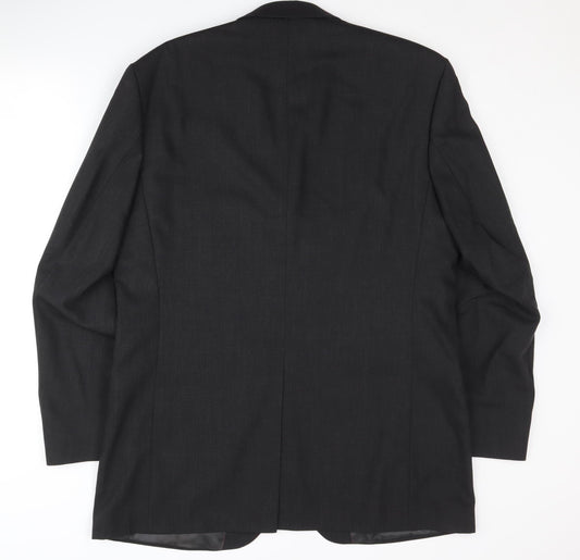 Mens UK Size 42 Jeff Banks Regular Black Suit Jacket