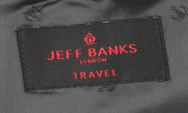 Mens UK Size 42 Jeff Banks Regular Black Suit Jacket