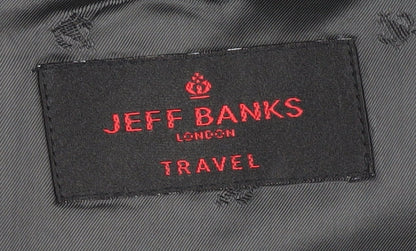 Mens UK Size 42 Jeff Banks Regular Black Suit Jacket