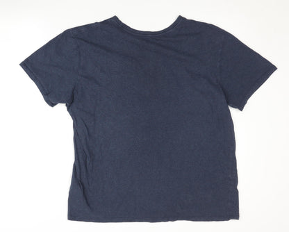 Nike Men's Blue Athletic Fit T-Shirt, Size L