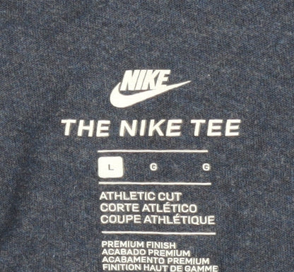 Nike Men's Blue Athletic Fit T-Shirt, Size L