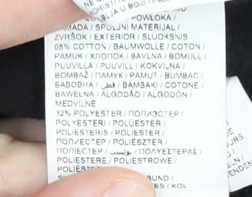 Puma Women's Black Hooded Pullover Logo Hoodie Size 8