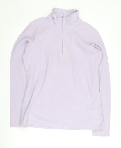 Womens UK Size M Mountain Warehouse Purple Full Zip Sweatshirt