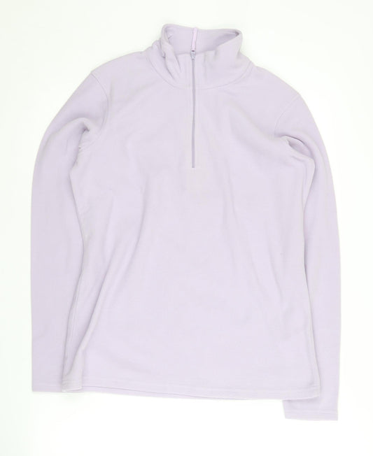 Womens UK Size M Mountain Warehouse Purple Full Zip Sweatshirt