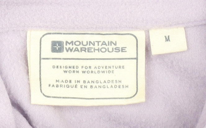 Womens UK Size M Mountain Warehouse Purple Full Zip Sweatshirt