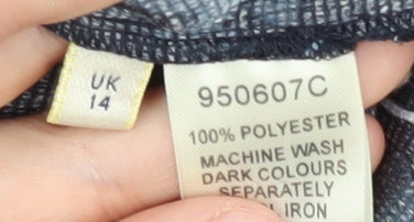 Womens UK Size 14 Viyella Multicoloured Basic Button-Up
