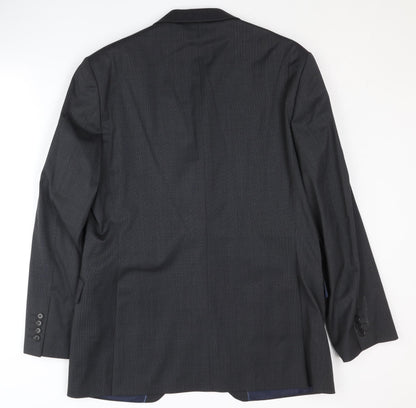 Austin Reed Men's Grey Suit Jacket 44R Business Formal