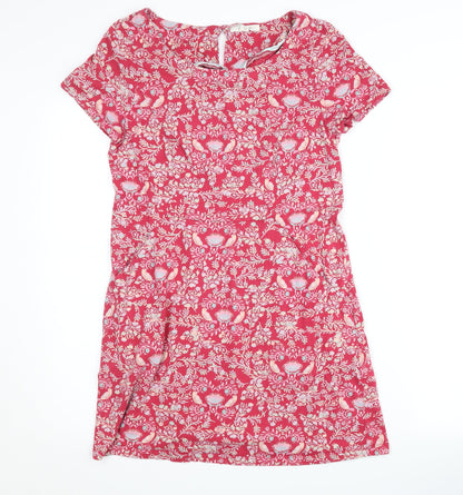 White Stuff Women’s Red Floral Shift Dress UK 10