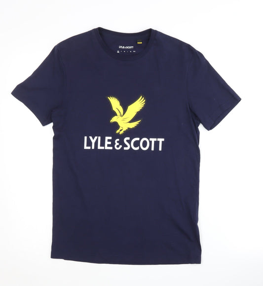 Lyle & Scott Men's Blue Graphic Print T-Shirt XS