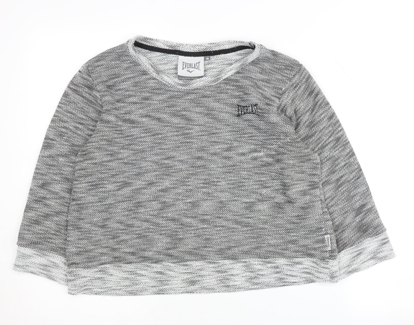 Everlast Women's Grey Crew Neck Jumper, Size 16, Excellent Condition
